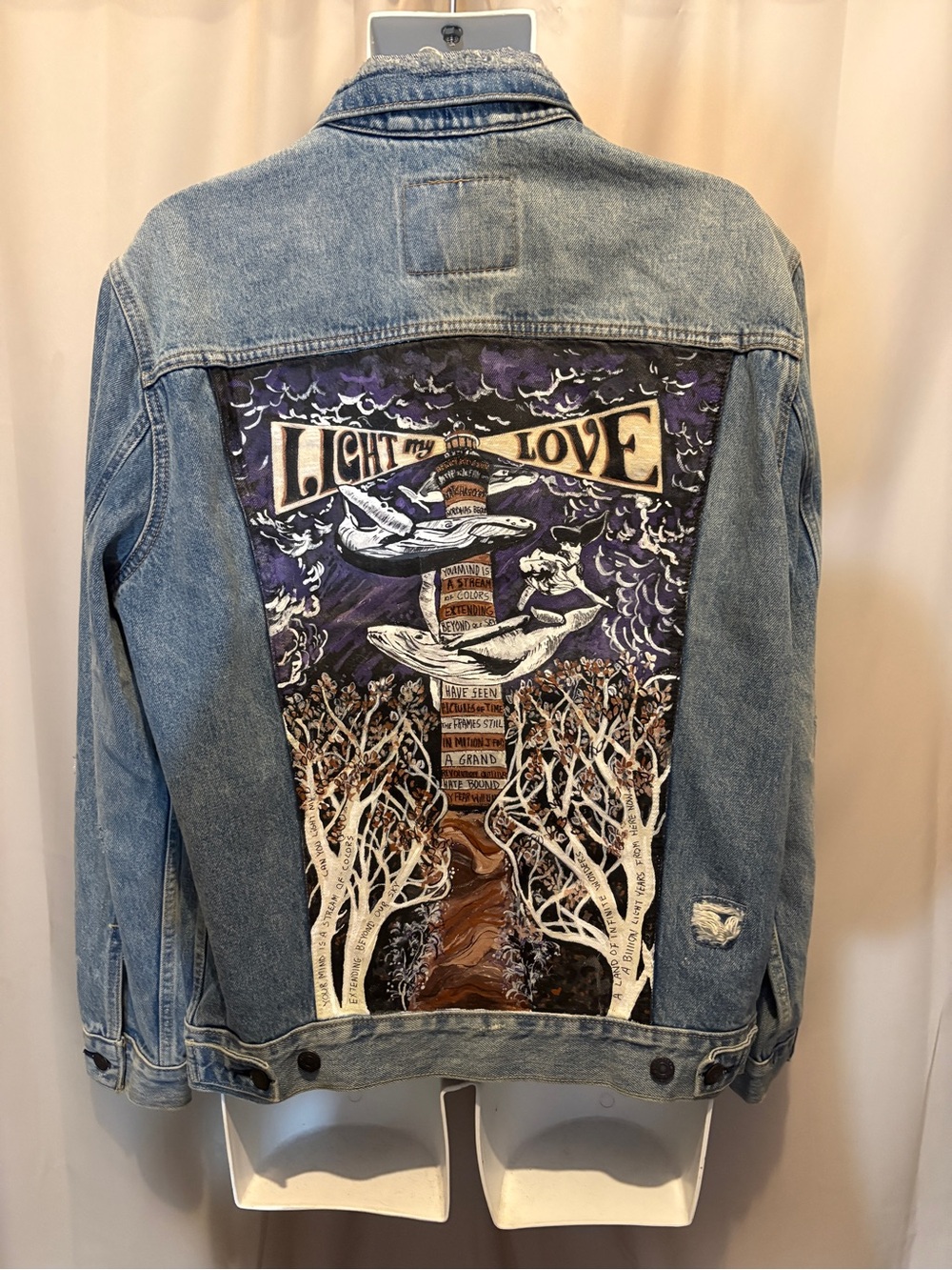 Hand-Painted Greta Van Fleet Levi’s Denim Jacket Large